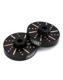 INJORA 4pcs 6g/Pcs Black Wheel Weights With Wheel Hex Hubs For Axial SCX24 AX24