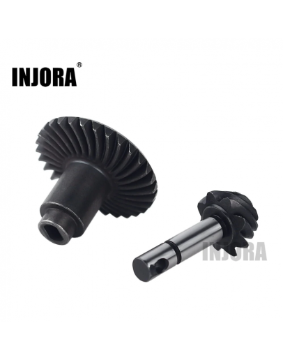 INJORA 8T & 30T Steel Helical Bevel Axle Gear For 1/10 RC Crawler Axial SCX10 II