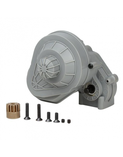 INJORA Complete Gearbox Transmission For Axial SCX10 II (Grey)