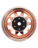 INJORA 4PCS 1.9" Negative Offset 8.9mm Deep Dish Beadlock Rims For 1/10 RC Crawler (W1940)(Rose Gold)