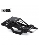 INJORA Black Aluminum Rock Buggy Roll Cage Body Shell Chassis For Axial SCX24