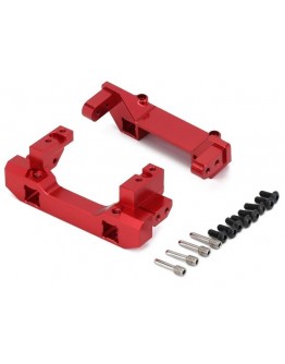 INJORA CNC Red Front & Rear Bumper Mount Servo Stand For Traxxas TRX-4 8237