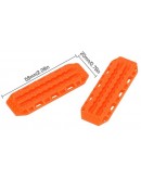 INJORA Mini Plastic Sand Ladder Recovery Ramps Boards Scale Accessories For 1/24 1/18 RC Crawlers Orange 