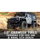 CR-CHAMP - 1:18/1:24 Crawler Tires Super Soft for 1.0 Wheels (2) - LR-T3366VI
