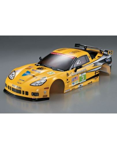 CORVETTE GT2 190MM YELLOW FINISHED BODY