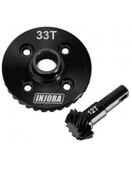 INJORA Overdrive Underdrive Steel Helical Gears For Original TRX4 TRX6 Front Rear Axles 33T/12T
