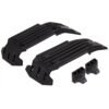 Skidplate, front , rear rubber impact cushion (2)