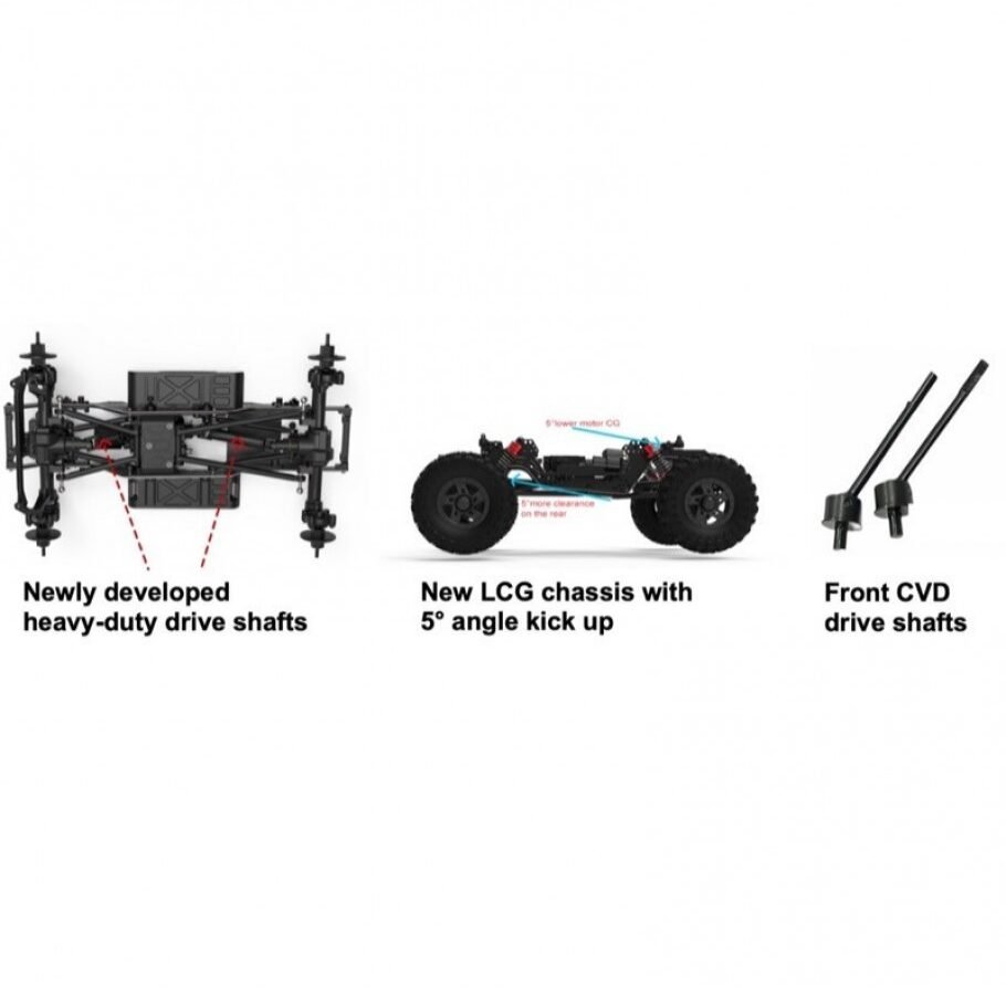 1:18 Brushless Performance Crawler "The GOAT" lemon green RTR - 18051 - Image 9