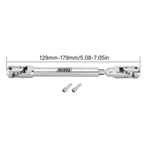 INJORA Stainless Steel Heavy-Duty Drive Shaft for 1/10 RC Crawler (129-179mm)