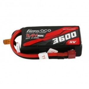 Gens ace 3600mAh 11.4V 3S1P 60C High Voltage Lipo Battery Pack with T-plug