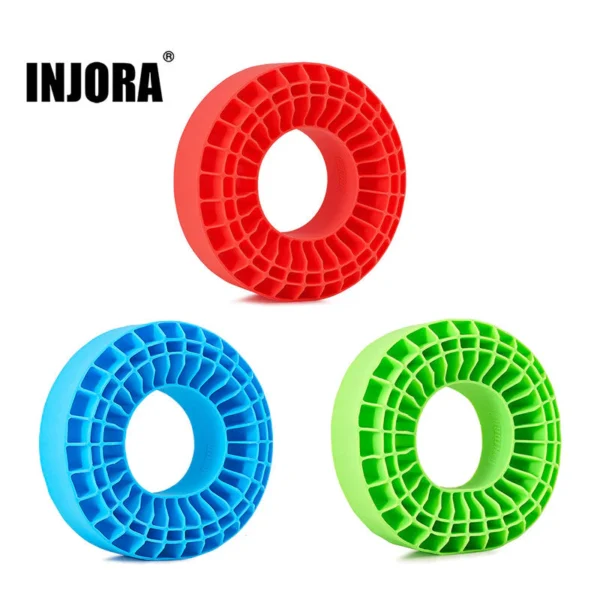 INJORA 4pcs Silicone Rubber Inserts For 118-122mm 1.9" Tires (Blue) - Image 7