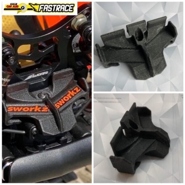 FR138SWMU Fast Race Front Scoop Turbo Wing per Sworkz S35-3/4 e Mugen MBX7/MBX8