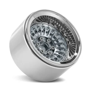 Alternative view of INJORA Turbine 2.2" Aluminum Beadlock Wheels Offset -10mm For 1/10 RC Crawler (4) (W2255) (Grey)