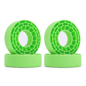 INJORA 4pcs Silicone Rubber Inserts For 62-64mm*24mm 1.0" Tires (Green-Soft)