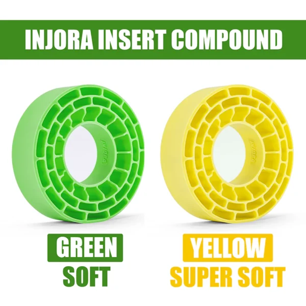 INJORA 4pcs Silicone Rubber Inserts For 62-64mm*24mm 1.0" Tires (Green-Soft) - Image 8