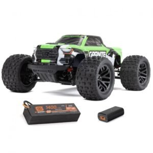 1/18 GRANITE GROM MEGA 380 Brushed 4X4 Monster Truck RTR with Battery & Charger, Green