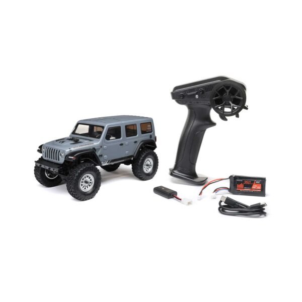1/24 SCX24 Jeep Wrangler JLU 4X4 Rock Crawler Brushed RTR, Gray - Image 20