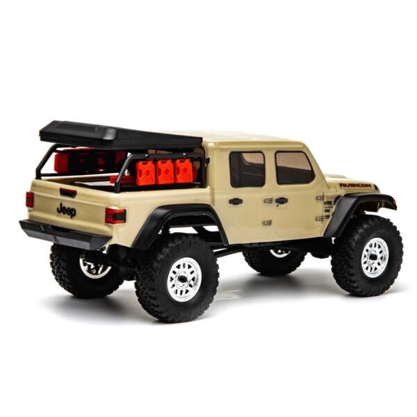 1/24 SCX24 JEEP JT GLADIATOR 4WD ROCK CRAWLER BRUSHED RTR, BEIGE - Image 13