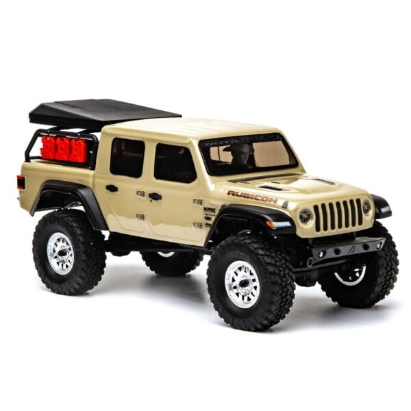 1/24 SCX24 JEEP JT GLADIATOR 4WD ROCK CRAWLER BRUSHED RTR, BEIGE - Image 9