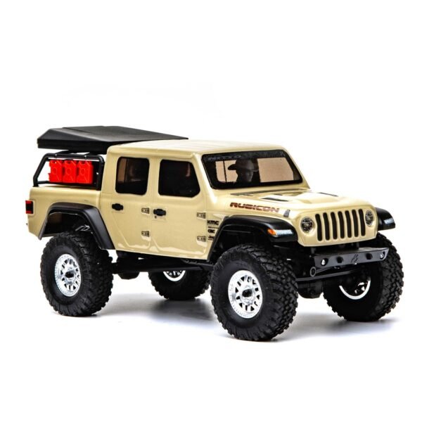 1/24 SCX24 JEEP JT GLADIATOR 4WD ROCK CRAWLER BRUSHED RTR, BEIGE - Image 22