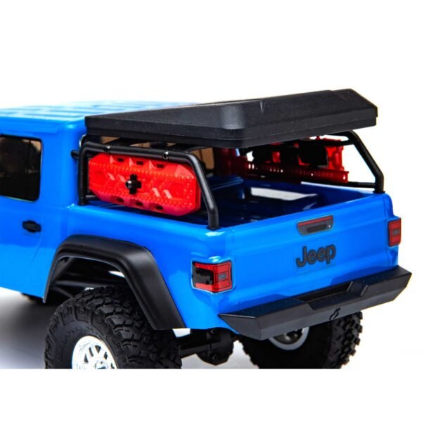 1/24 SCX24 Jeep JT Gladiator 4WD Rock Crawler Brushed RTR, Blue - Image 9