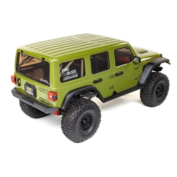 1/6 SCX6 Jeep JLU Wrangler 4X4 Rock Crawler RTR: Green - Image 25