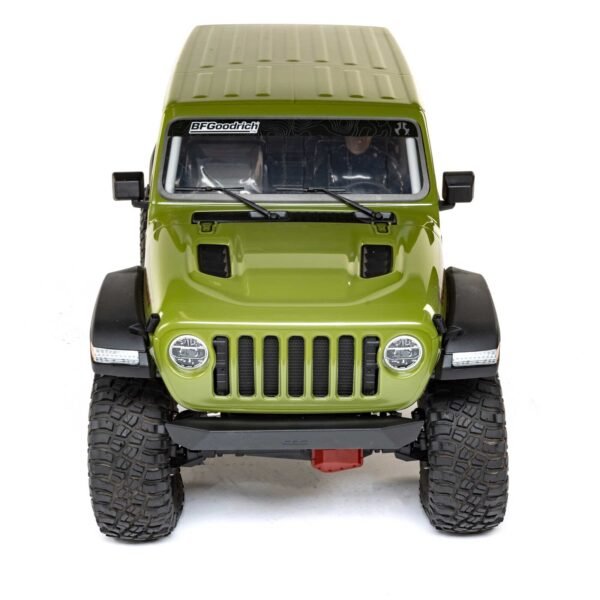 1/6 SCX6 Jeep JLU Wrangler 4X4 Rock Crawler RTR: Green - Image 22