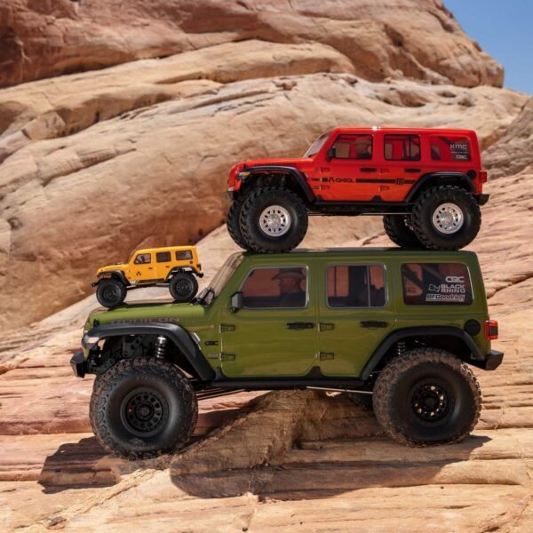 1/6 SCX6 Jeep JLU Wrangler 4X4 Rock Crawler RTR: Green - Image 4