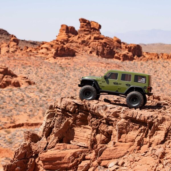 1/6 SCX6 Jeep JLU Wrangler 4X4 Rock Crawler RTR: Green - Image 6