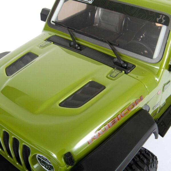 1/6 SCX6 Jeep JLU Wrangler 4X4 Rock Crawler RTR: Green - Image 14