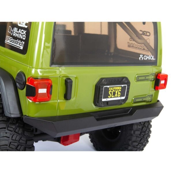 1/6 SCX6 Jeep JLU Wrangler 4X4 Rock Crawler RTR: Green - Image 16