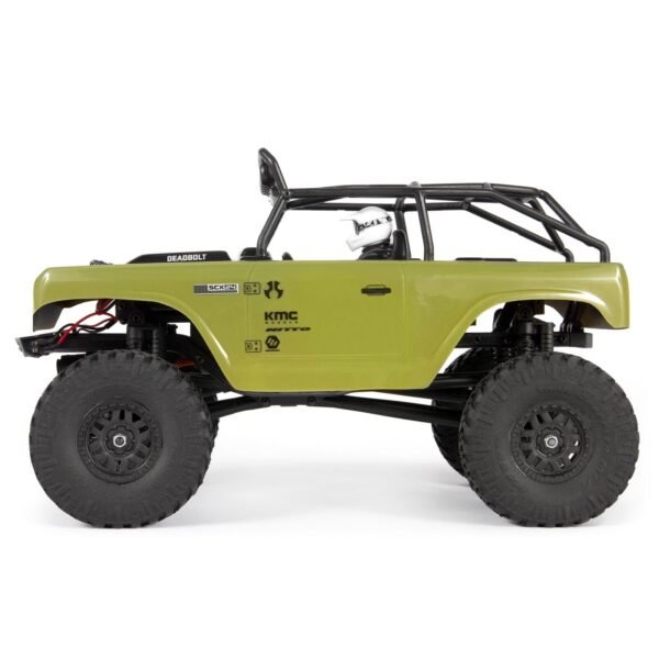 1/24 SCX24 Deadbolt 4WD Rock Crawler Brushed RTR, Green - Image 11