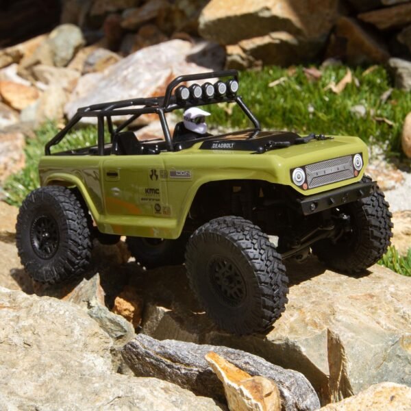 1/24 SCX24 Deadbolt 4WD Rock Crawler Brushed RTR, Green - Image 2