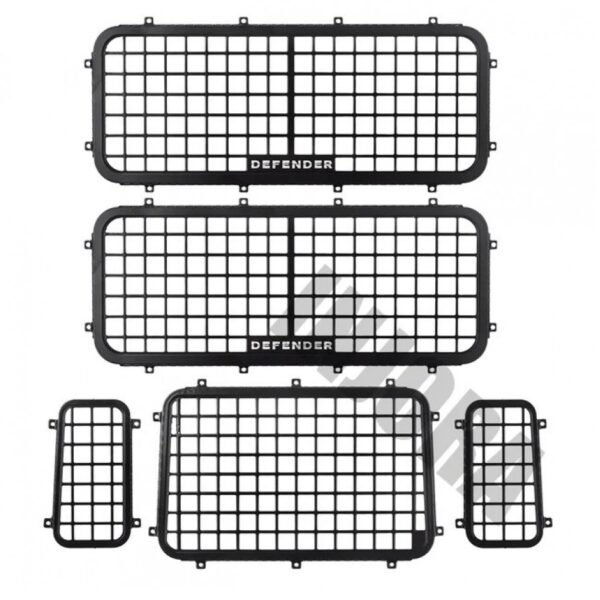 INJORA 5PCS Metal Window Mesh Protective Net for Traxxas TRX-4 Defender - Image 3