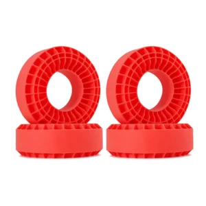 INJORA 4pcs Silicone Rubber Inserts For 118-122mm 1.9" Tires (Red)