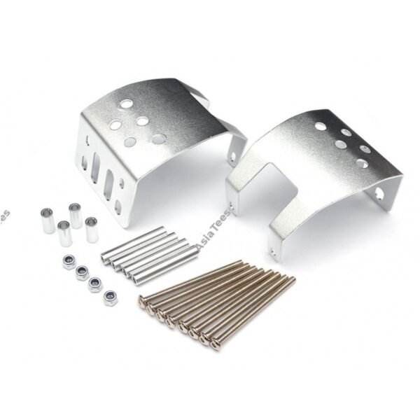 Team Raffee Co. Aluminum Front & Rear Skid Plate for SCX-10 Complete Axle (2) for Axial SCX10