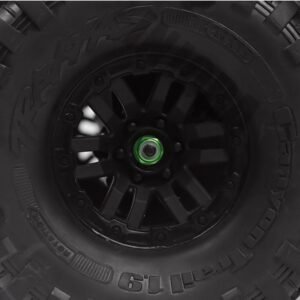 Alternative view of INJORA 8PCS M4 Anodized Metal Flange Nyloc Nuts For 1/10 RC Rock Crawler (GREEN)