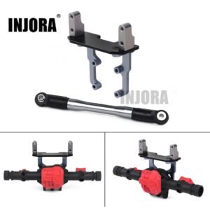 INJORA Metal Servo Mount Base Stand With Steering Link Rod For SCX10 II AR44 Axles