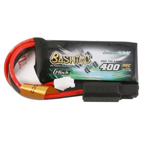 Gens ace G-Tech 400mAh 7.4V 2S1P 35C Lipo Battery Pack with JST-PHR Plug-Bashing Series