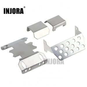 INJORA Metal Chassis Armor Axle Protector Plate for Axial SCX10 II Jeep Cherokee