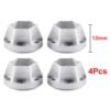 INJORA 12mm Silver Aluminum Wheel Hex Hubs For 1.9" 2.2" Rims (12mm)(4pcs)