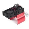 INJORA Motor Heat Sink Cooling Fan With Thermal Receptor For 1/10 RC Car (RED DOUBLE FAN)