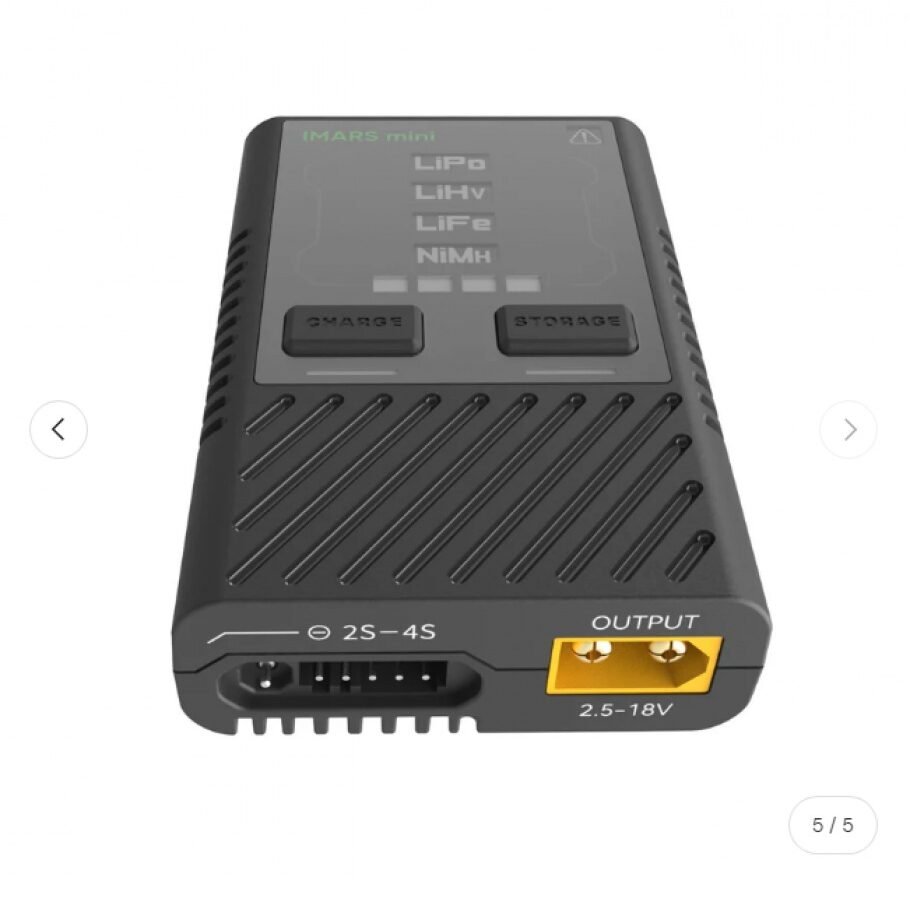 Gens Ace iMars mini G-Tech USB-C 2-4S 60W RC Battery Charger with Power Supply Adapter and Adpter Cable-EU - Image 4