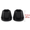 INJORA 12mm Black Aluminum Wheel Hex Hubs for 1.9" 2.2" Rims (18.4mm)(2pcs)