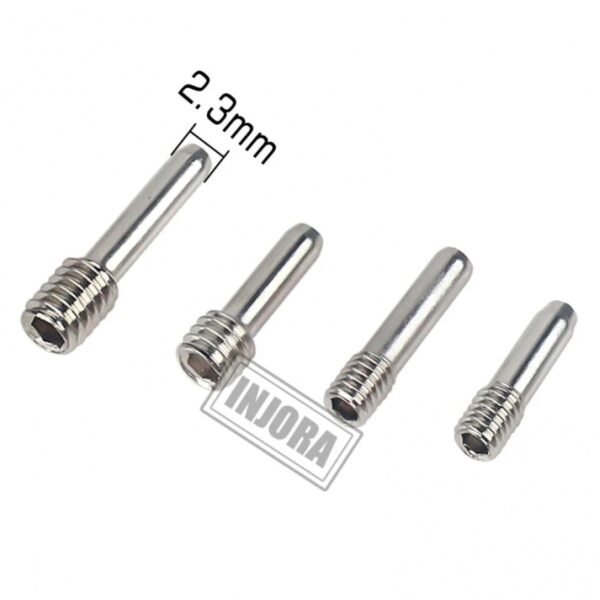 INJORA 10Pcs Stainless Steel M4 Headless Hexagon Drive Shaft Screw Pins For 1/10 RC Crawler (11.3mm) - Image 3