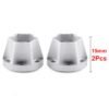 INJORA 12mm Silver Aluminum Wheel Hex Hubs For 1.9" 2.2" Rims (15mm)(2pcs)
