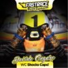 FastRace WC Edition "4Hole" shock absorber cap with Honeycomb RC8B3 membranes (2)
