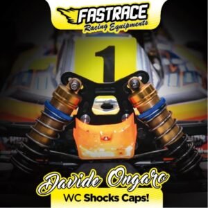 FastRace WC Edition "4Hole" shock absorber cap with Honeycomb RC8B3 membranes (2)