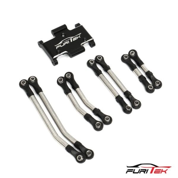 FURITEK STEEL HIGH CLEARANCE LINKS SETS WITH ALUMINIUM SKID PLATE FOR FURITEK FX118