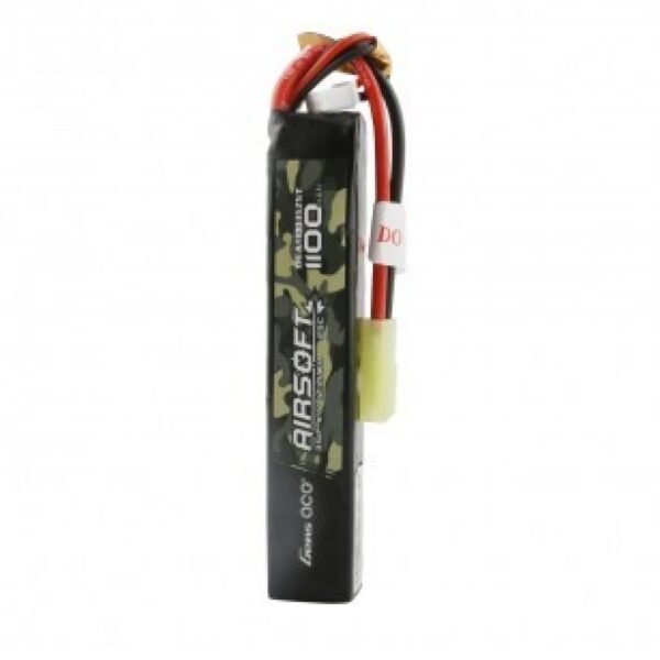 Gens ace 25C 1100mAh 3S1P 11.1V Airsoft Gun Lipo Battery with mini Tamiya Plug